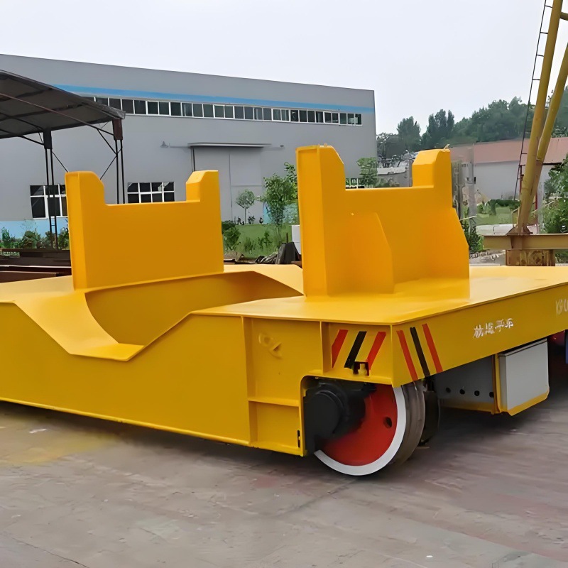 山东中辉移动台车10吨无轨遥控平板20T车电动移动转运车30t搬运车