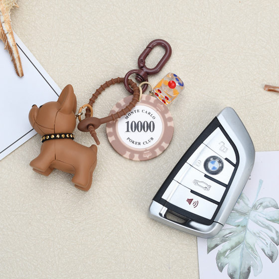 Chips key ring desperate Internet red method dog pendant love lucky dice car key chain mobile phone pendant