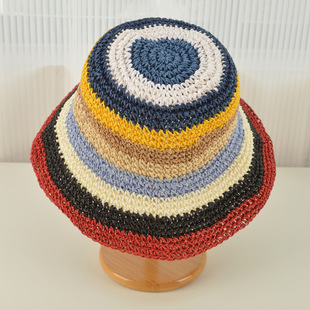 Summer New Elegant Versatile Fisherman Hat for Women Outdoor Travel Sunshade Breathable Sun Protection Face-Showing Handmade Small Bucket Hat