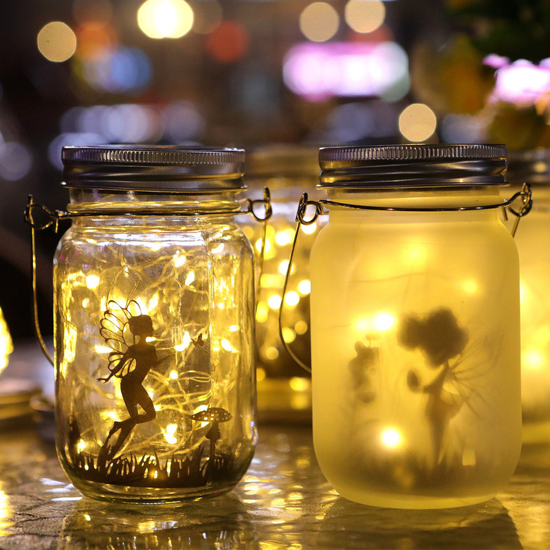Manufacturer Supplies Solar Lights, Outdoor Courtyard Landscape Lights, Elf Fairy Mason Jars, Romantic Hanging Lights
