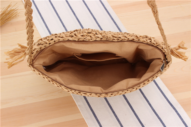 Women's Small Spring&summer Straw Vacation Straw Bag display picture 6