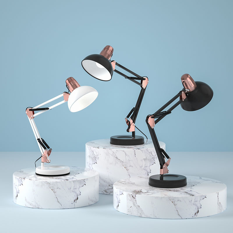 天韦斯LED插电式长臂金属护目装饰家居 现代玄关客厅简约创意台灯