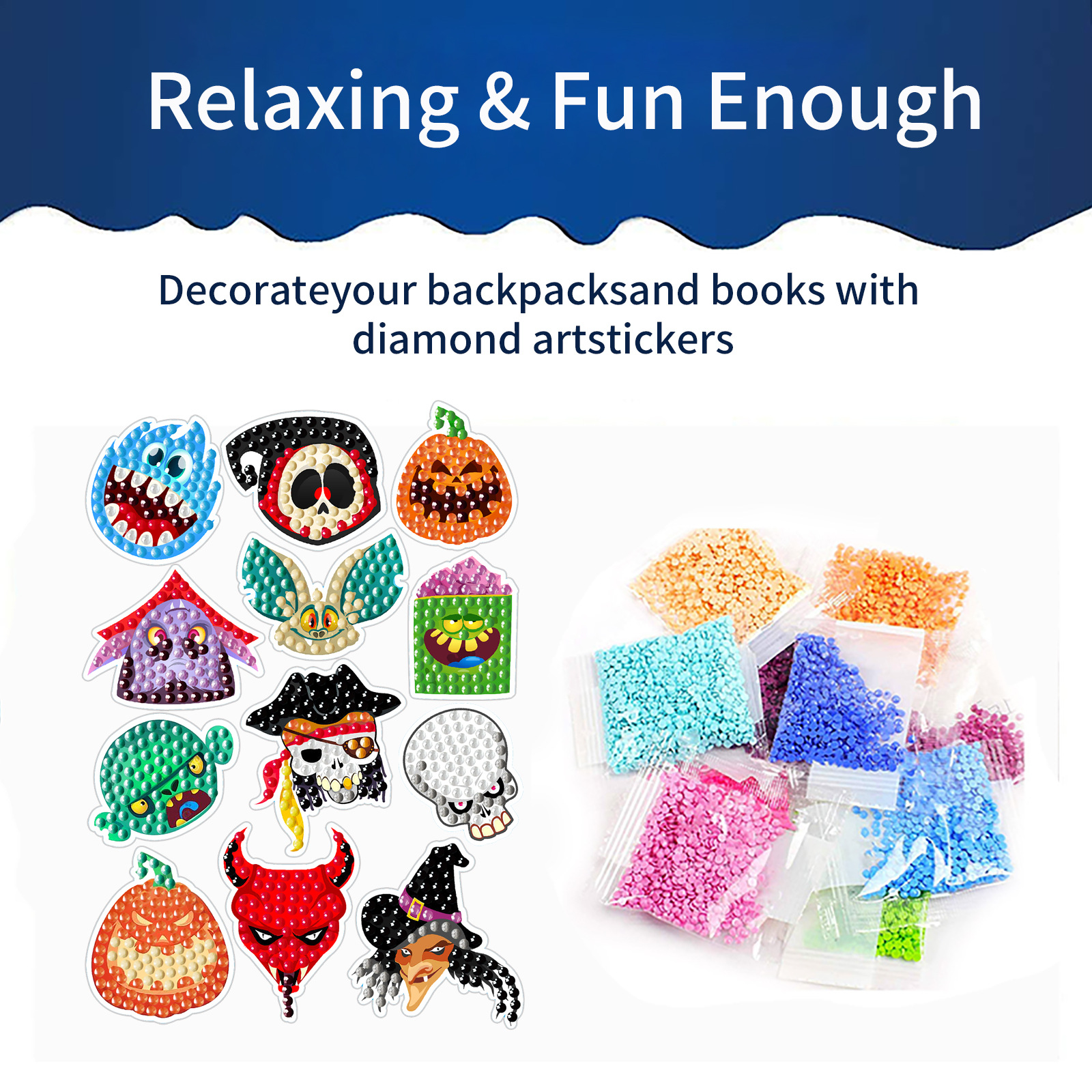 Ventas calientes de Halloween Monstruo Diamante