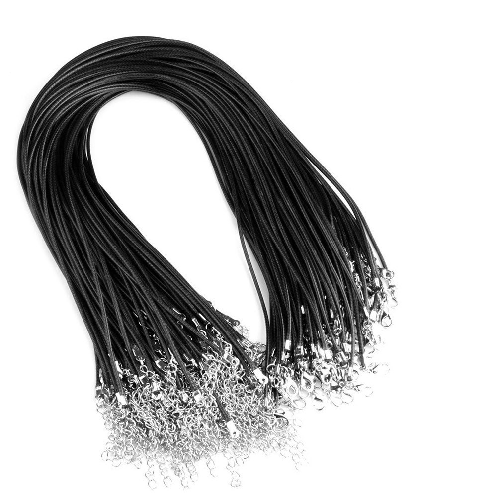 Dây chuyền đuôi 50+5 màu đen 2.0mm