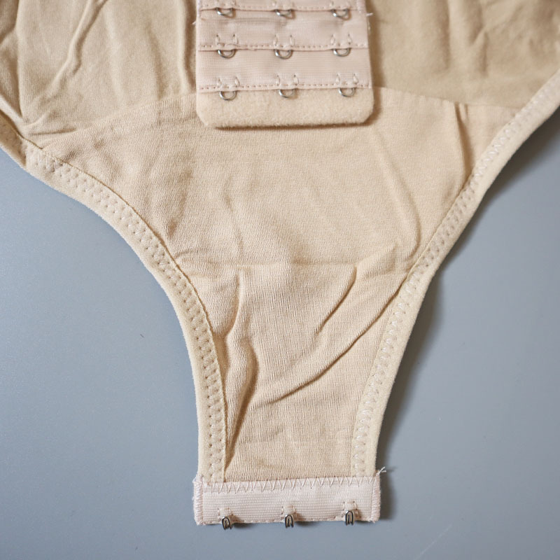 三角塑身连体衣排扣吊带薄款提花收腹塑身托胸提臀束腰