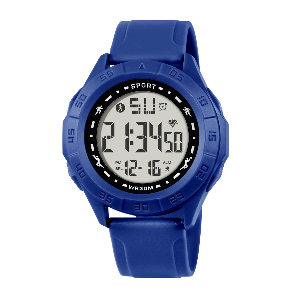 Reloj electrónico de tendencia alarma al aire libre multifuncional para estudiantes de género masculino y femenino cronometraje nocturno explosivo deportivo reloj electrónico al por mayor