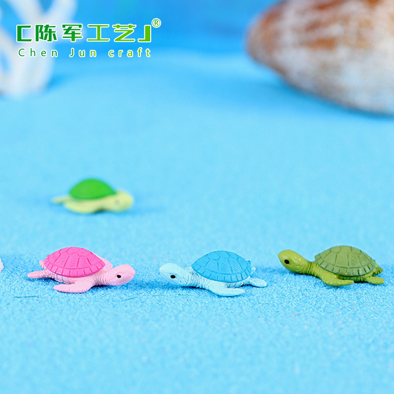 4 màu rùa biển, phụ kiện bể thủy sinh, tiểu cảnh sinh thái cây rêu đẹp (z-CJ-882)