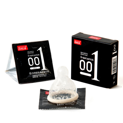Junnal Condom 3 Pack 001 Red Black Particle Safety Latex Condom Adult Novelty Family Planning Sexual Products