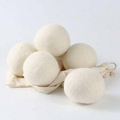 Bolas de lana anti-enredos para secar la ropa en casa, bolas de fieltro de lana antiestáticas para secadora.