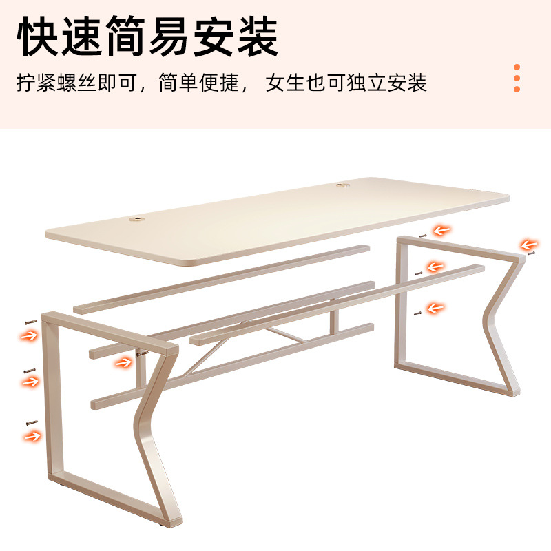 Mesa de computadora mesa de escritorio para estudiantes caseros doble estudio escritorio escritorio de escritorio pequeño escritorio de oficina silla escritorio combinado