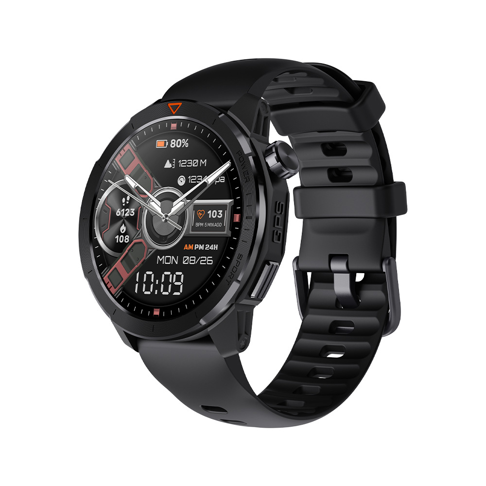 Reloj Inteligente Deportivo MG04 con GPS, Monitorización en Exteriores, Llamadas Bluetooth, Ritmo Cardíaco y WhatsApp