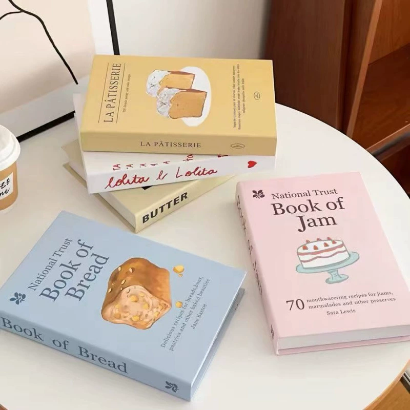 Кремовый стиль хлеб розовый искусственная книга декоративные элементы для фотосъемки мягкий декор образец комнаты