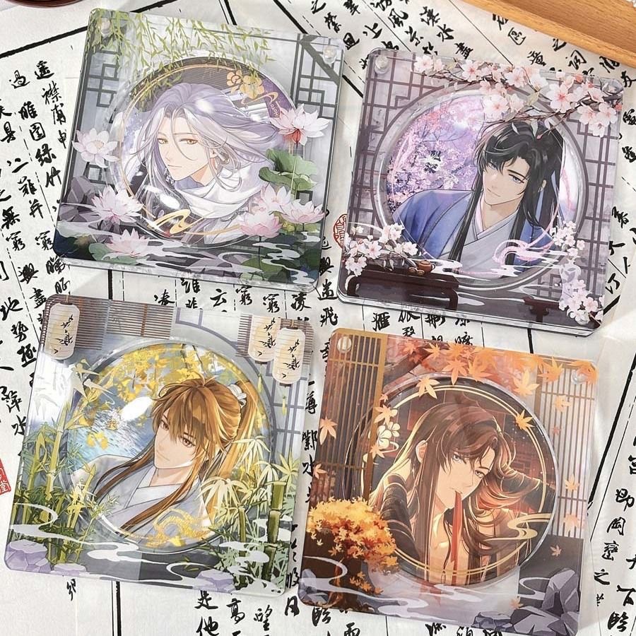 亚克力高端徽章收纳盒怪豆古风58mm吧唧砖吧唧托谷美动漫