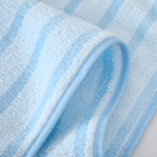 珊瑚绒条纹毛巾家用柔软加厚男女士面巾吸水速干洗澡洗脸全棉毛巾