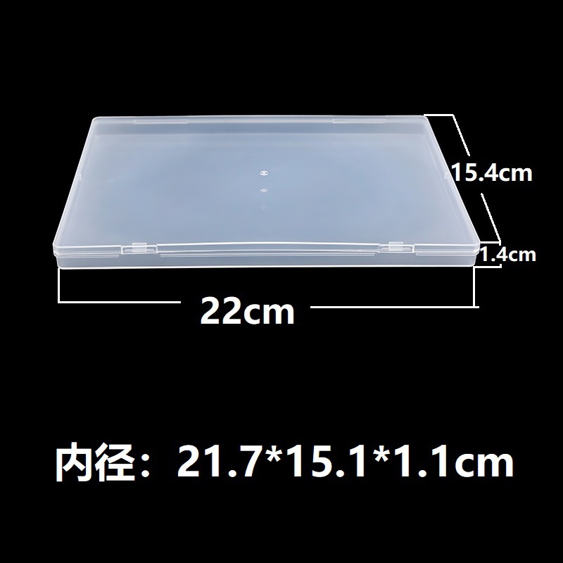 Caja de piezas de Yiwu Amazon 1.8cm caja de almacenamiento transparente de comercio exterior joyería caja de plástico pequeña rectangular de alta transparencia image 38