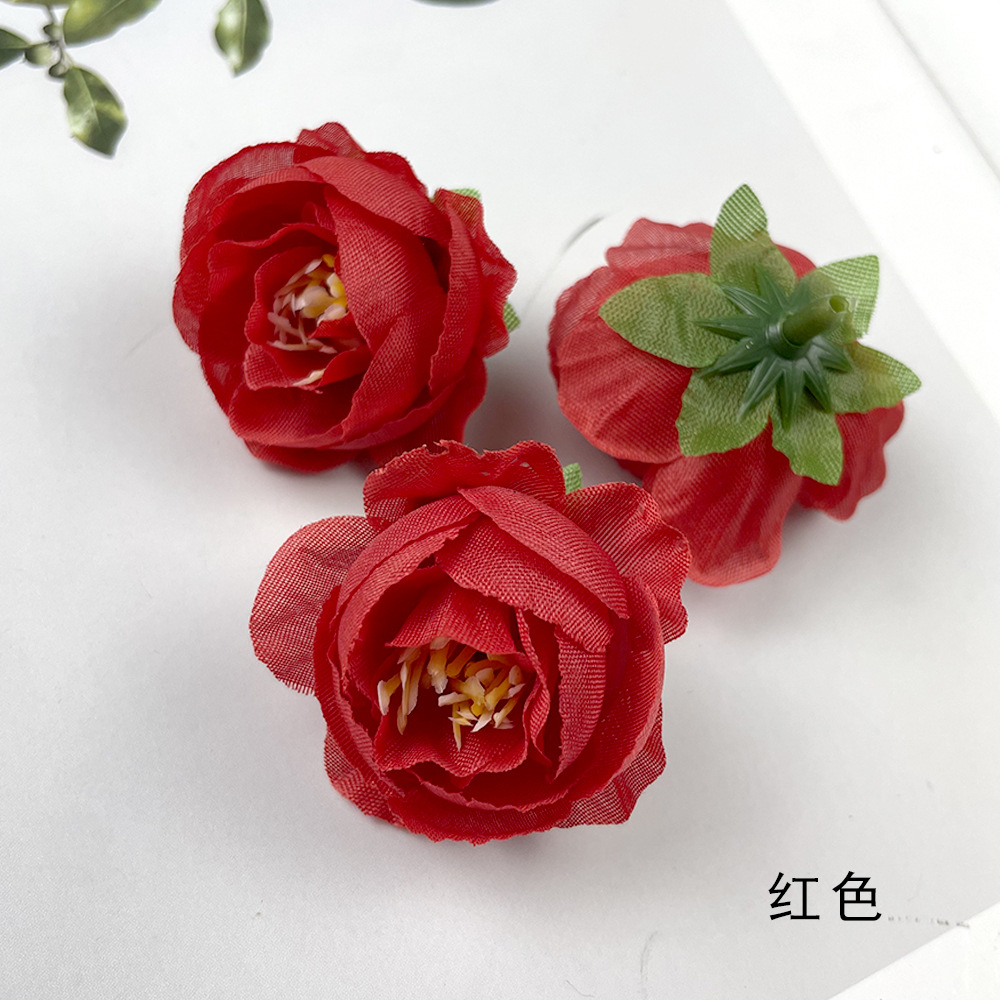 Hot sale retro brote de té de rosas DIY pecho material de tocado de flores de la pared de la sala de bodas arreglos de flores de fotografía adornos pequeños