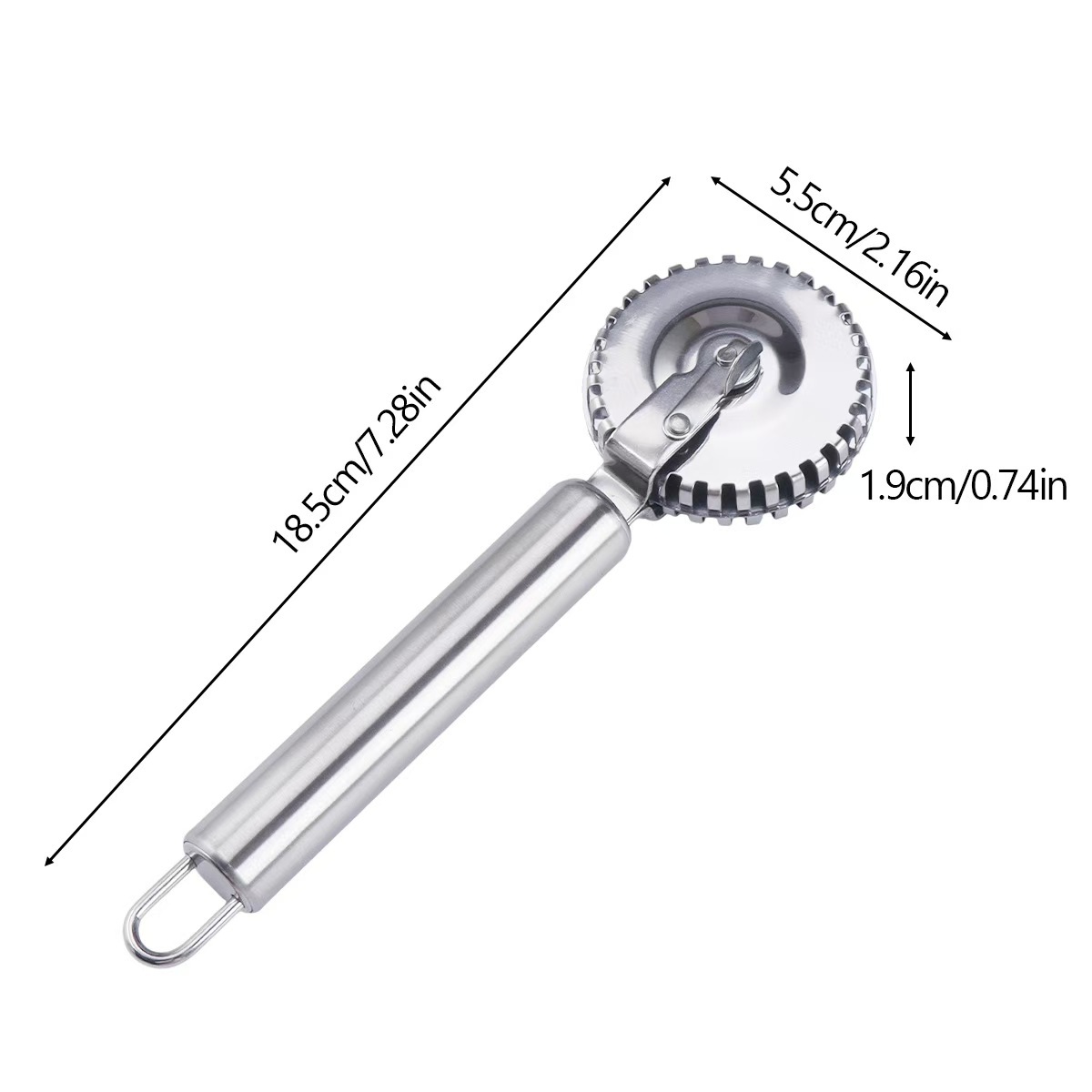 Cortador de Encaje para Pizza de Rodillo para Repostería y Cocina