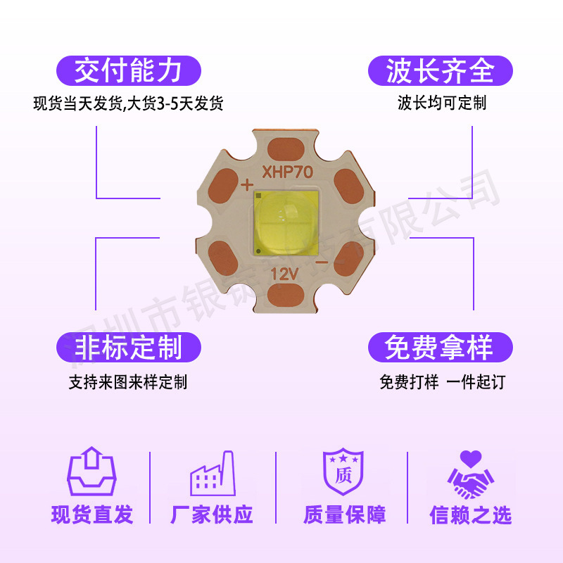 7070���� cree����xhp70 ���������ֵ�Ͳ 30w����led������Ƭ