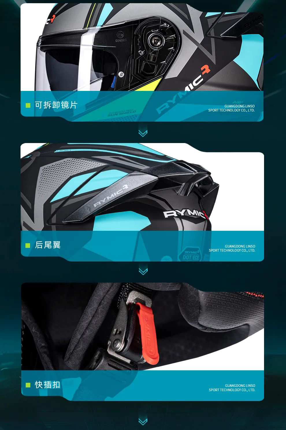 Motorcycle Helmet Men Women Dual Visor Flip Up Full Face