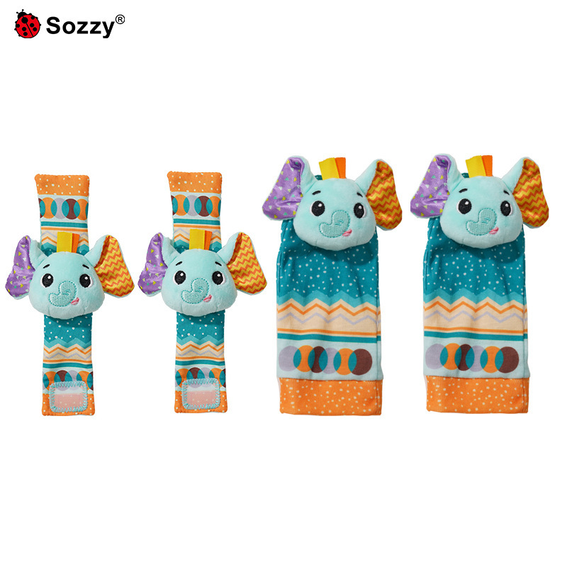 Sozzy bebé campana juguete bebé animal traje muñeca Correa calcetines reloj Correa decoración educación temprana Juguetes