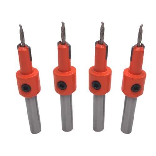 Hengzinc countersunk hole drill alloy head cone hole drill woodworking step drill screw salad drill woodworking countersunk head drill bit