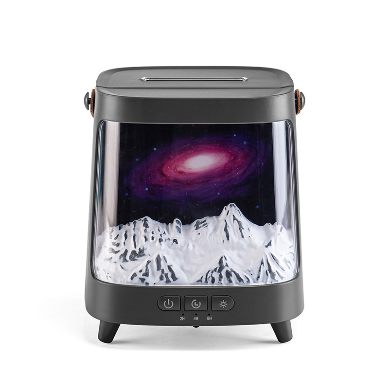亚马逊极光仿真火焰香薰机 usb家用桌面星河香薰氛围加湿器跨境|undefined