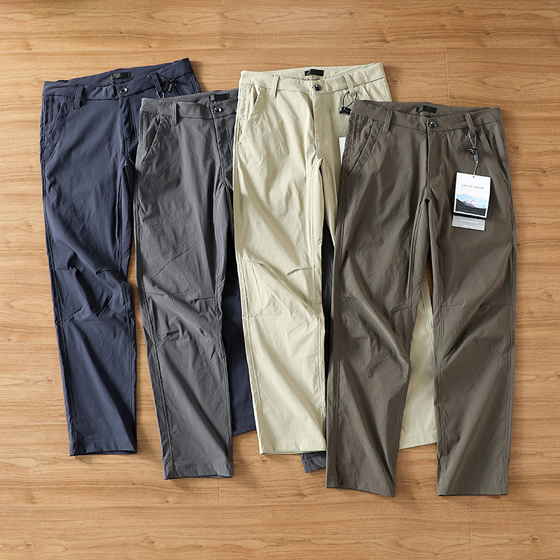 Great Outdoor Functionality! Outdoor Waterproof and Quick-Drying Breathable Fabric! Men's Versatile Commuting Straight Leg Casual Pants