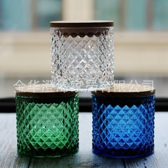 北欧現代シンプルな柄のない原木密封蓋ガラス貯蔵缶茶葉コーヒーナッツ雑物収納