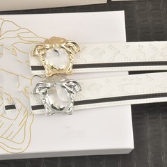 スポットメドゥーザベルト牛革ビジネスベルトスーツフォーマルメンズエンボスベルトネットセレブベルト