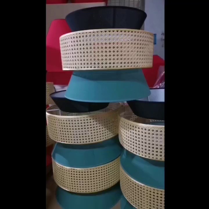 Estilo japonés Hotel B & B bar tejido a mano lámpara de araña