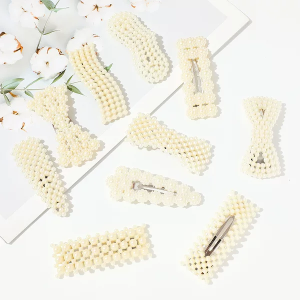 Wholesale Integrated Pearl Hair Clips for Women, Bangs Hairpins, Hair Accessories, Versatile Hair Decorations