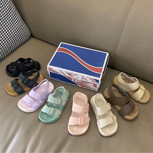 Putian Factory Direct Supply N-word Birkenth Children's Velcro Sandals for Boys and Girls Outdoor Leisure Non-slip Lightweight Cool