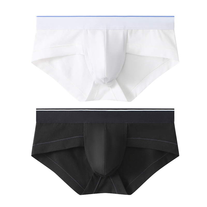 Pantalones de algodón para hombres, pantalones de triángulo transpirables, bolsillos convexos en U, cintura baja, pantalones de triángulo jóvenes sexy para hombres