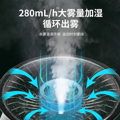 Humidifier Household Large Mist Volume Dual Spray Aroma Machine Mini Desktop Air Conditioner Bedroom Quiet Water Supply Air Purifier 