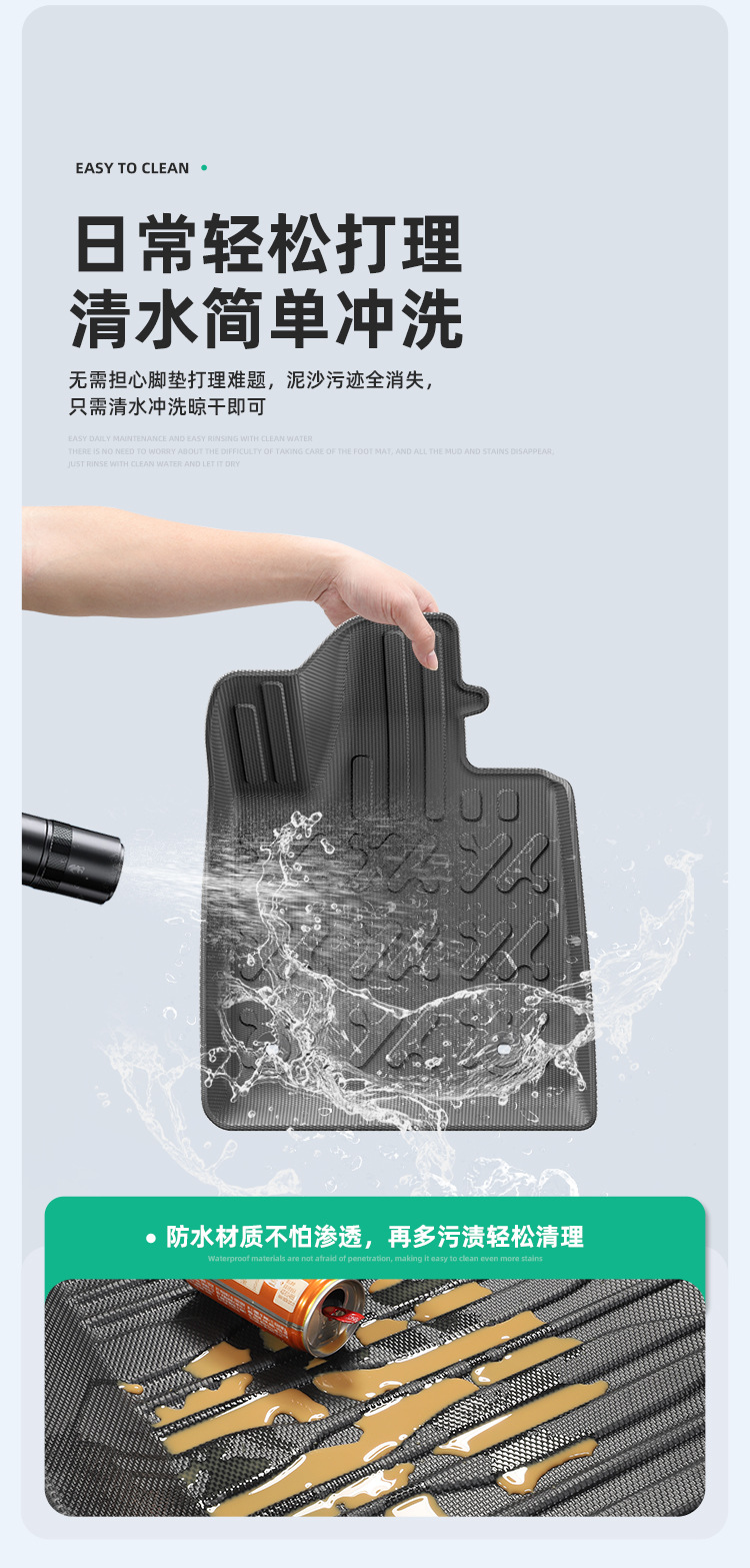 Suitable for 24-27 Model Zhiji L6 Cars, Special Car-Specific Tpe Floor Mats, Trunk Mats, and Seat Back Cushions