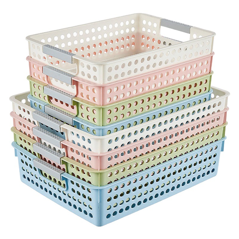 Plastic Storage Box Storage Frame Supermarket Storage Basket Storage Basket Toy Desktop Snacks Kitchen Stationery Plastic