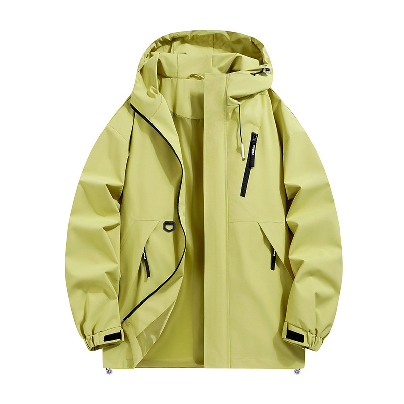 春秋季新款情侣男女同款冲锋衣外套户外防水防风登山服连帽夹克男|undefined