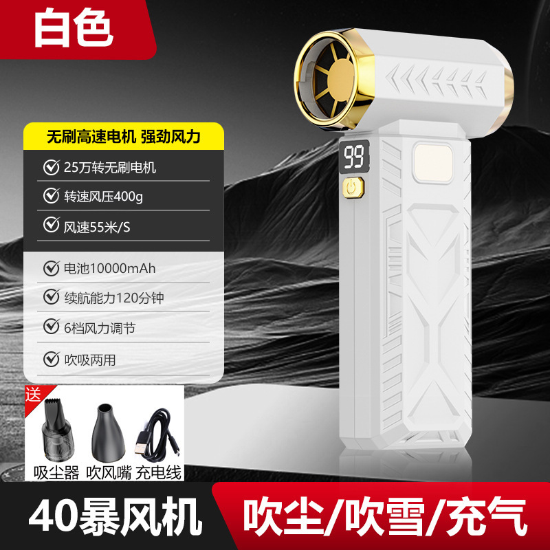 SZSL 新高速ターボ送風機ハンドヘルド USB 充電暴力ファン掃除機ミニキャンプファン|undefined