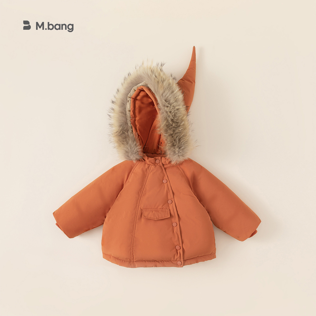 Ropa infantil Youbao, chaqueta de plumón infantil de invierno, estilo coreano, abrigo de plumón con gorro de bruja para niñas, plumón de pato blanco, ropa de bebé a prueba de tres elementos