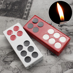 WM0083 creative mahjong style metal lighter, unique open flame lighter, inflatable lighter wholesale