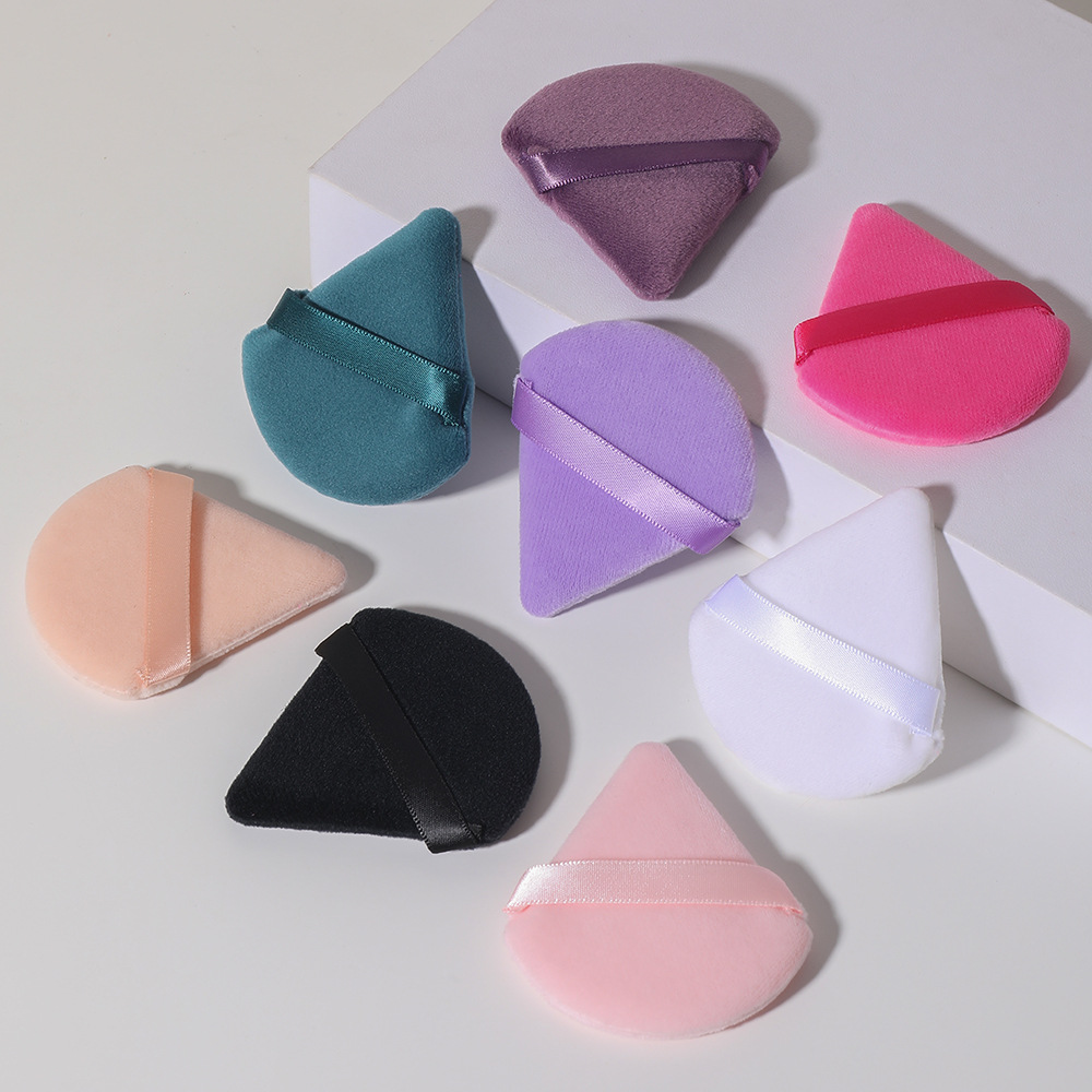 Makeup Puff Makeup Tools Types Basic Solid Color Cotton Makeup Puff 1 Piece