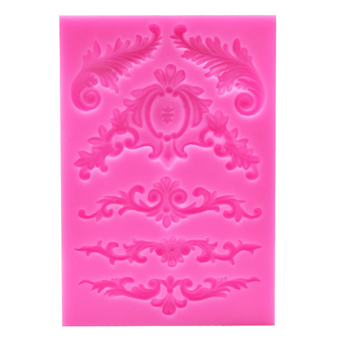 Elegant European Retro Lace Pattern Silicone Mold, Engraved Flower Chocolate Cake Decoration Fondant Mold