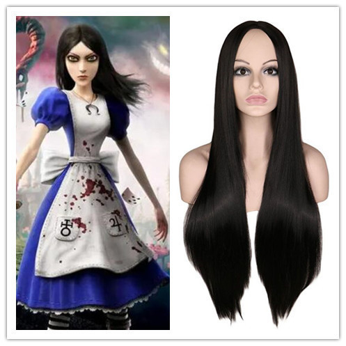 Cos Wig Alice Madness Returns Alice Long Straight Hair Wig Wholesale