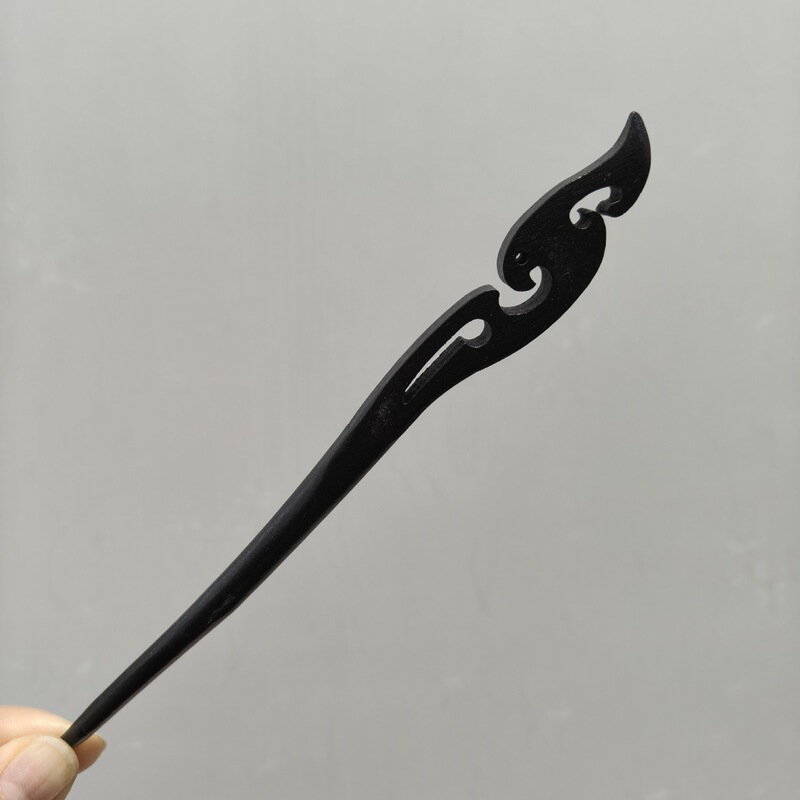 古风高级感黑色檀木发簪女流苏新中式簪子盘发神器发钗簪子苏州|undefined
