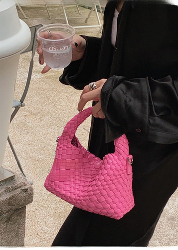 新款手工编织包手提小包小众设计女包单肩斜挎手提包