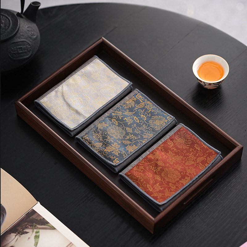 Guilian Tea Towel Pad Absorbent Small Square Thickened Tea Tablecloth Kung Fu Large Zen High-end Japanese Style Pot Towel Guilian Tea Towel Pad Absorbent Small Square Thickened Tea Tablecloth Kung Fu Large Zen High-end Japanese Style Pot Towel
