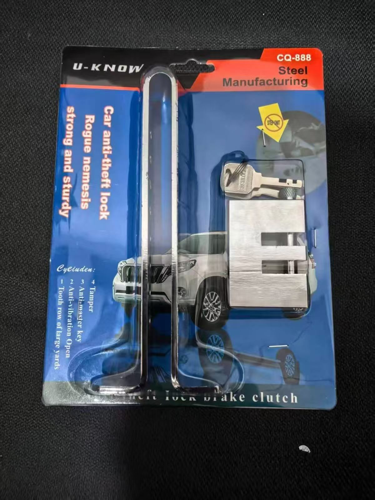 Car Lock, Steering Wheel Lock, Anti-Theft Car Lock, Self-Defense Handlebar Lock, Safety Brake, Front Throttle, Clutch
