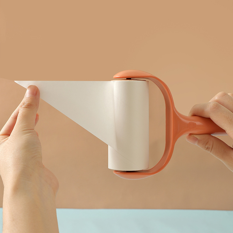 Rodillo pelo Dispositivo de adherencia de eliminación de pelo artefacto mascota gato eliminación de polvo de pelo rodillo reemplazo desgarrable ropa de hogar pelo pegado papel