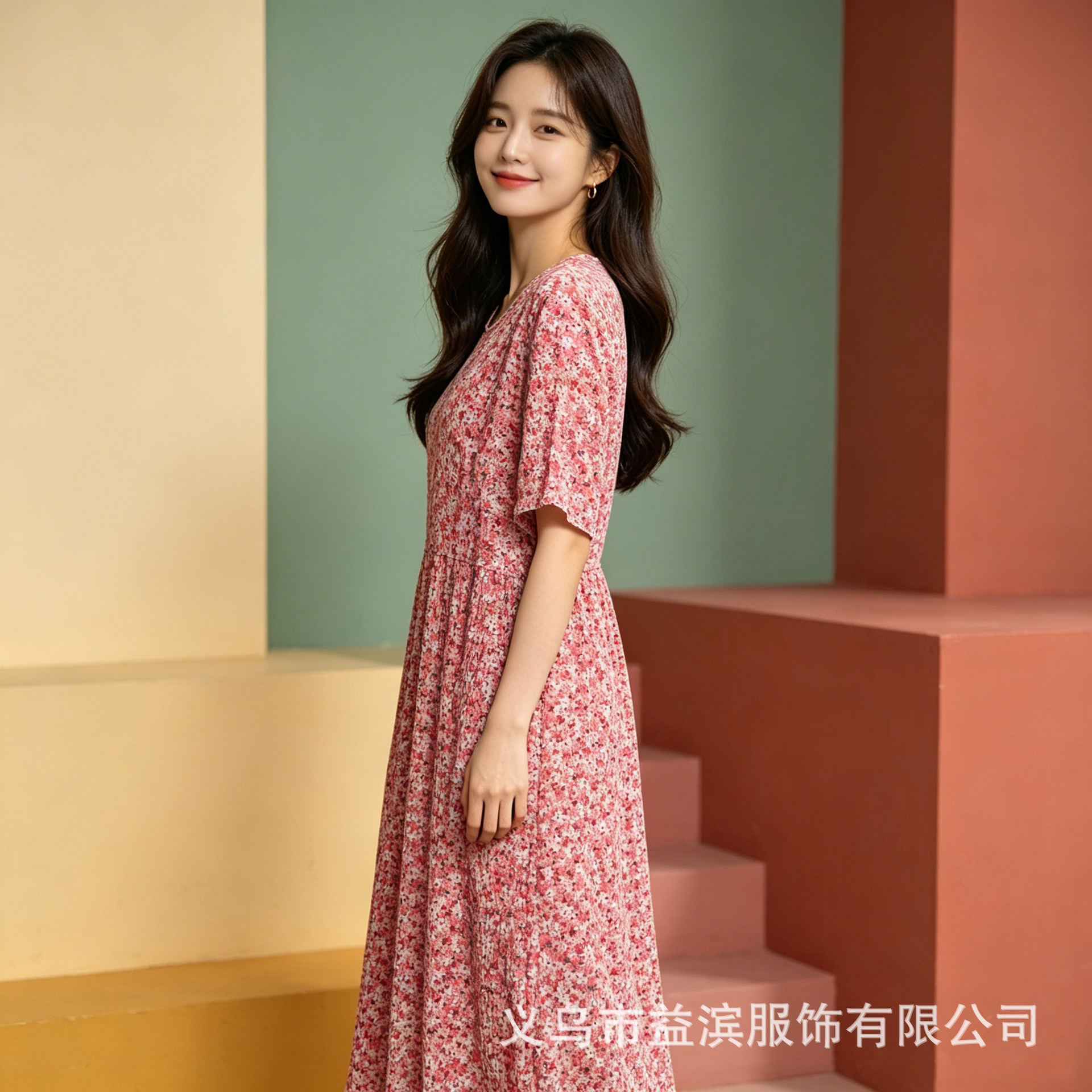 흰색 바탕에 붉은 꽃 26