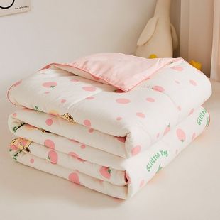New Summer Quilt Xinjiang Cotton Quilt Air-Conditioned Quilt Double Student Dormitory Machine Washable Thin High-End Summer Quilt